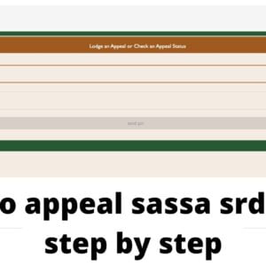 How to appeal sassa srd grant step by step