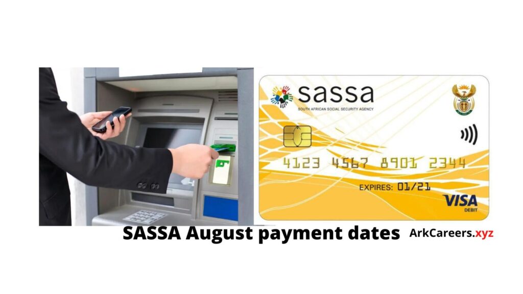 SASSA August payment dates